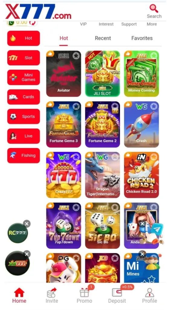 X777 Game Screenshot 2